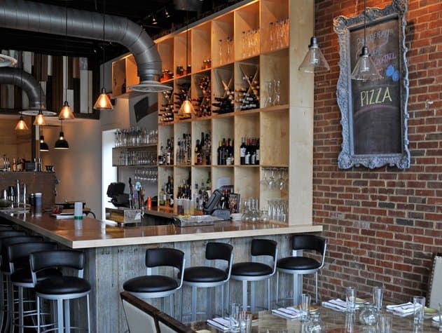 Pizza bar seating inside Lockeland Table
