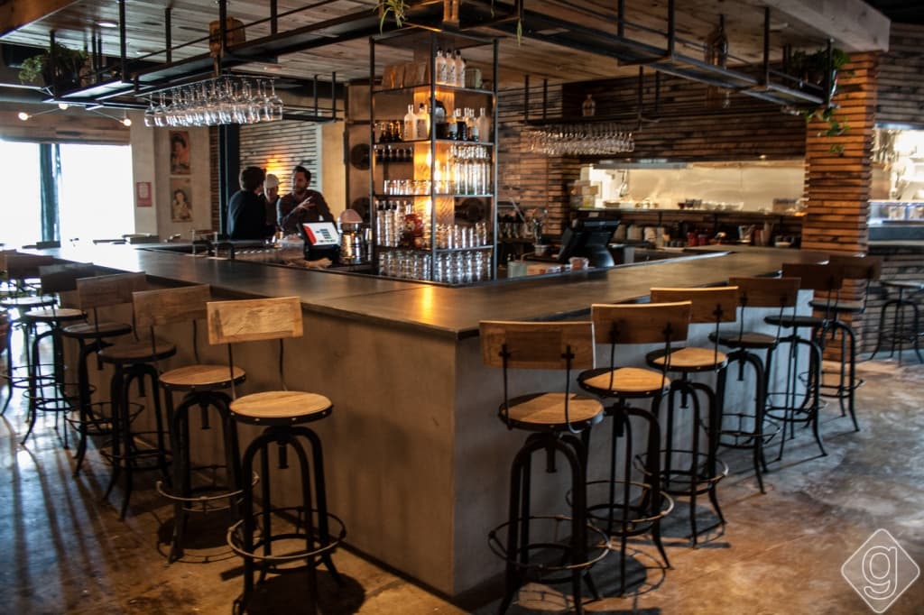 Bar seating inside Two Ten Jack